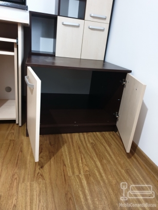 Mobila cu pat rabatabil dublu si canapea