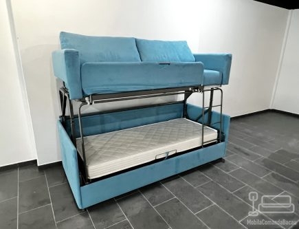Canapea pat supraetajat cu saltele 200 × 90 – livrat în brașov