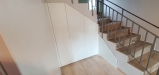 Mobilier hol sub scară în județul Bacău | MDF vopsit | Feronerie Blum