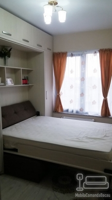 Dormitor cu Pat Rabatabil si Canapea D 204