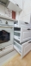 Bucătărie din MDF vopsit, 3,6 m – stil clasic, feronerie Blum, Bacău