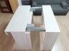 Masă extensibilă din PAL Light Virginia Walnut realizată la comandă