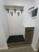 Mobilier de hol din PAL și MDF vopsit, cu oglinzi pe uși și profile Gola negre