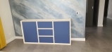 Mobilier living din PAL melaminat dublat cu fronturi MDF vopsit – montaj în Bacău