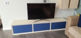 Mobilier living din PAL melaminat dublat cu fronturi MDF vopsit – montaj în Bacău