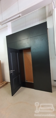 Dressing birou cu 3 uși glisante, trecere între camere – Bacău