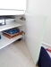 Dormitor pentru copii din MDF vopsit, cu uși riflate și paturi tapițate 200×90