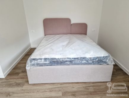 Pat tapitat 160×200 cu somieră rabatabilă și ladă de depozitare – montaj în județul Bacău