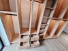 Dressing pentru cameră din PAL melaminat, cu uși deschise și bară LED Hafele – feronerie Blum, montaj în Bacău