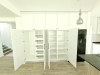 Mobilier bucătărie din MDF vopsit cu blat din granit – producție la comandă, montaj în județul Bacău