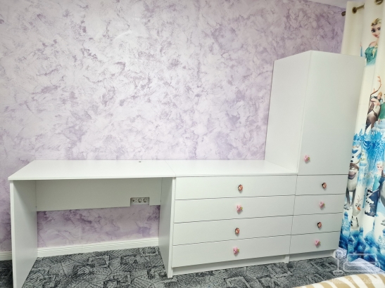 Mobilier dormitor copil la comandă – PAL melaminat, Secuieni (Bacău)