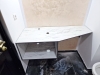 Corp chiuvetă baie din HPL – 1200 × 450 × 400 mm, montaj la Pensiunea Podu’ cu Lanțuri (Bacău)