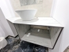 Corp chiuvetă baie din HPL – 1200 × 450 × 400 mm, montaj la Pensiunea Podu’ cu Lanțuri (Bacău)