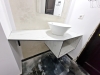 Corp chiuvetă baie din HPL – 1200 × 450 × 400 mm, montaj la Pensiunea Podu’ cu Lanțuri (Bacău)