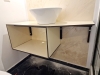 Corp chiuvetă baie din HPL – 1100×450×400 mm, montaj la Pensiunea Podu’ cu Lanțuri