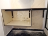Corp chiuvetă baie din HPL – 1100×450×400 mm, montaj la Pensiunea Podu’ cu Lanțuri