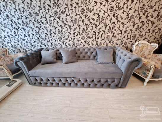 Canapea extensibilă chesterfield 200 × 80 – Bacău