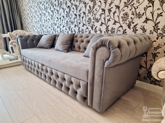 Canapea extensibilă chesterfield 200 × 80 – Bacău