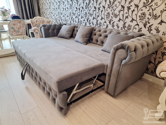 Canapea extensibilă chesterfield 200 × 80 – Bacău