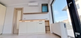 Bucătărie din mdf vopsit, 2000 mm – feronerie blum, iluminare led hafele