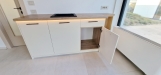 Bucătărie din mdf vopsit, 2000 mm – feronerie blum, iluminare led hafele