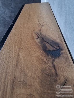 Mobilier de baie din MDF furniruit, cu feronerie Blum – Bacău