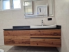 Mobilier pentru baie din MDF furniruit cu cant laser și blat din quartz, 1,8 m – Bacău
