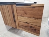 Mobilier pentru baie din MDF furniruit cu cant laser și blat din quartz, 1,8 m – Bacău