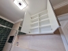 Mobilier de baie din MDF furniruit, cant laser și blat din quartz – 1,8 m, Bacău