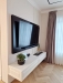 Mobilier living din MDF vopsit cu riflaje – 2200 mm, feronerie Blum