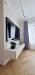 Mobilier living din MDF vopsit cu riflaje – 2200 mm, feronerie Blum