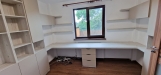 Mobilier pentru cameră de birou din PAL melaminat, cu feronerie Blum și iluminat LED Hafele 3 mm