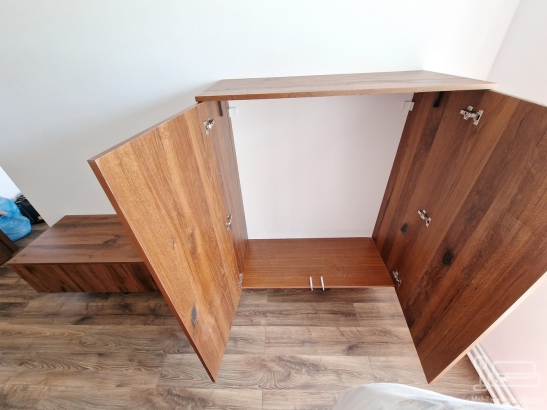 Mobilier living din mdf furniruit, 2800 mm – blum + pacta, Bacău