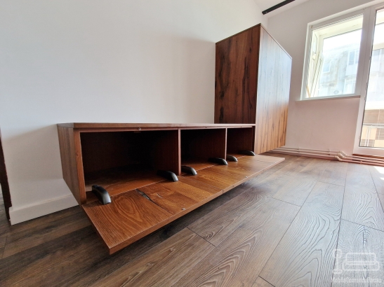 Mobilier living din mdf furniruit, 2800 mm – blum + pacta, Bacău