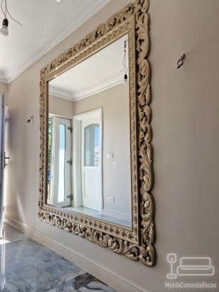 Oglindă cu ramă din mdf traforat 2000 × 1800 – buhuși, băcău
