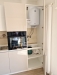 Bucătărie mdf perfect sense, 4650 mm – feronerie blum & masă extensibilă în sertar, adjud
