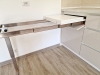 Bucătărie mdf perfect sense, 4650 mm – feronerie blum & masă extensibilă în sertar, adjud