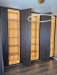 Vitrine living la comandă din MDF riflat furniruit cu miez negru, Bacău