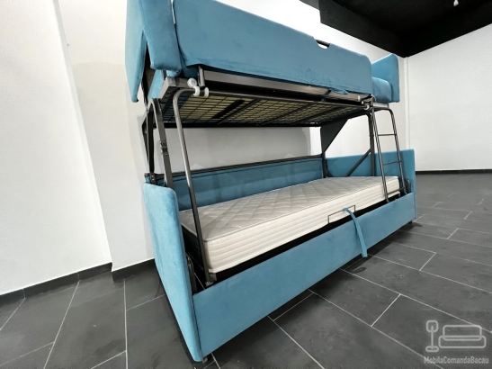 Canapea pat supraetajat cu saltele 200 × 90 – livrat în brașov