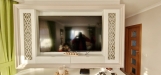 Mobilier living la comandă – lemn masiv, plăci traforate cu sticlă, Bacău