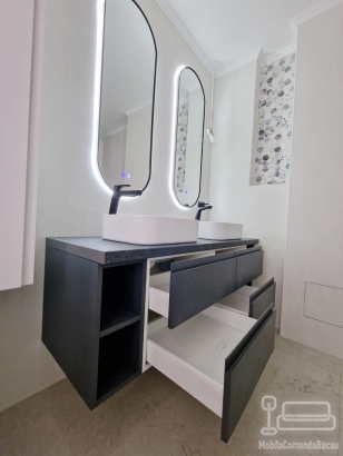 Set de mobilier pentru baie din MDF vopsit