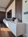 Mobilier pentru living cu riflaje, din MDF