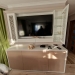 Mobila de living din lemn si MDF