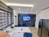 Bucătărie din MDF vopsit cu blat din quartz
