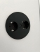 Bucătărie din MDF vopsit cu blat termorezistent și profile Gola negre
