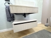 Mobilier baie din MDF vopsit, realizat pe comandă în județul Bacău
