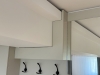 Mobilier de hol la comandă cu șezut tapițat și feronerie Blum – Bacău