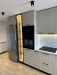 Mobilier bucătărie din MDF vopsit cu feronerie Blum și iluminat Häfele – Bacău