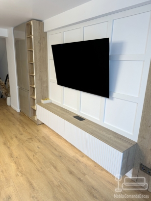 Mobilier living la comandă – MDF vopsit riflat