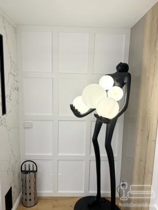 Mobilier de dining din MDF vopsit, cu bandă LED Hafele